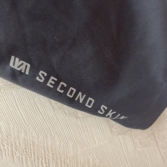 SECOND SKIN Compression Crop Leggings Gravel Size Small - Picture 5 of 8